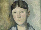 portrait de Madame Cezanne by Paul Cezane